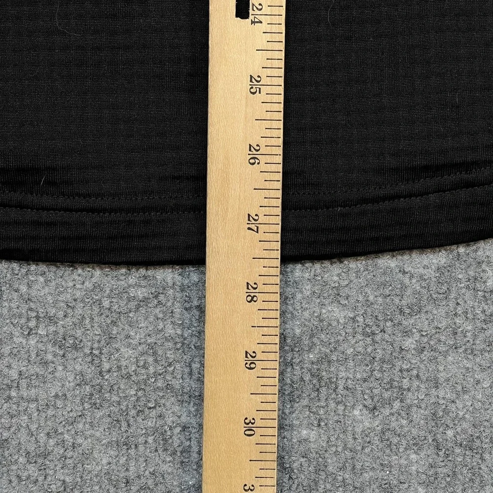 Burton [ak] Fleece Pullover Mens Small Black 1/4 Zip Long Sleeve Shirt Snowboard